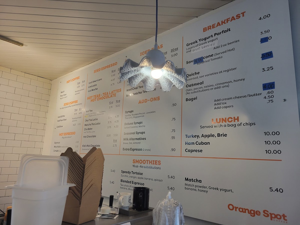 Menu Orange Spot Coffee-1